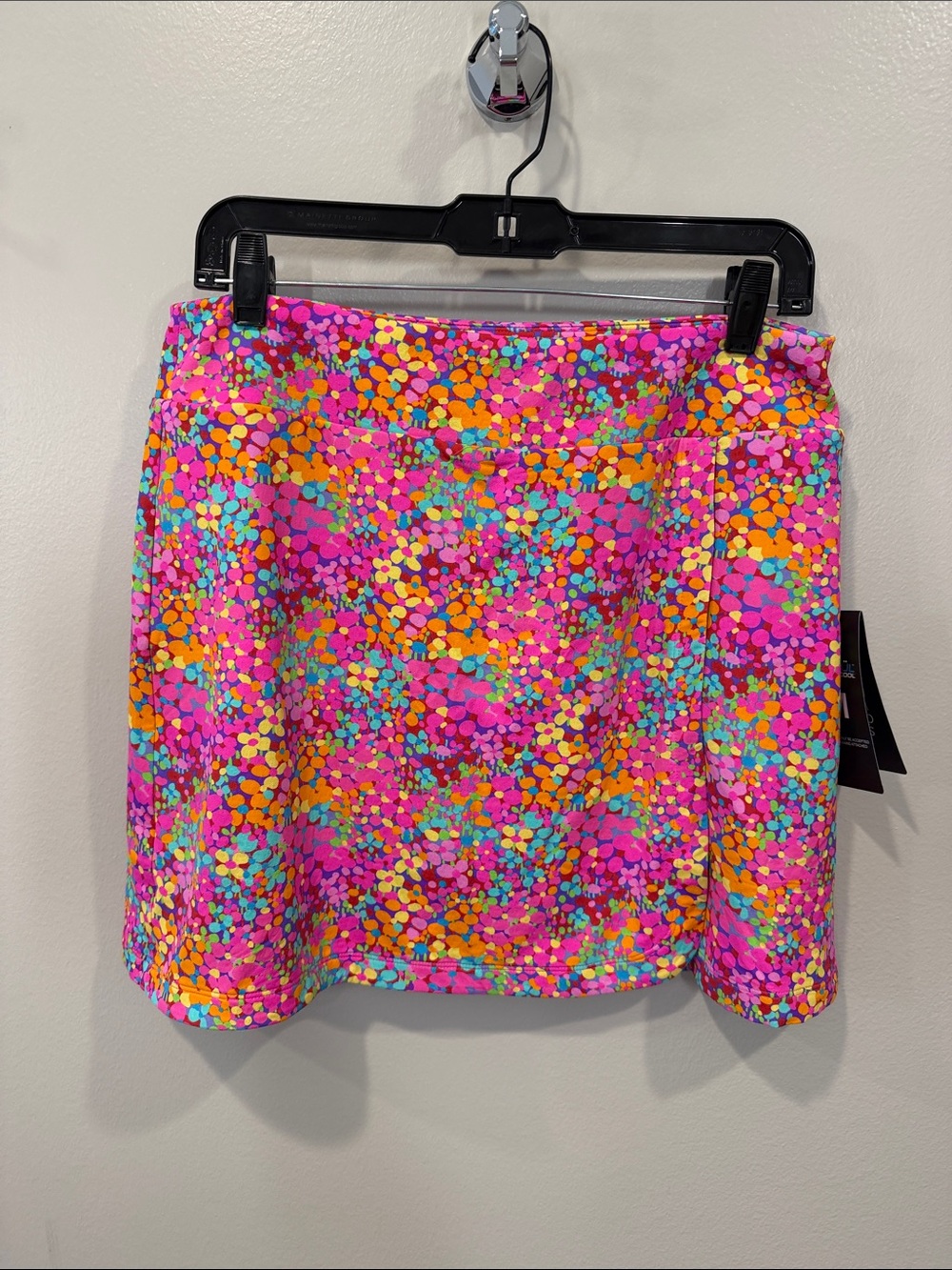 IBKUL Pink Multicolor Confetti Mini Skirt